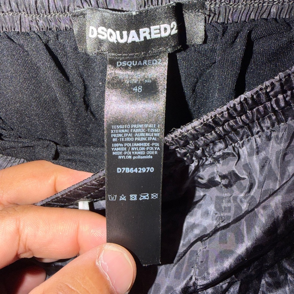 DSQUARED2 Black Patterned Swim Trunks - image 4